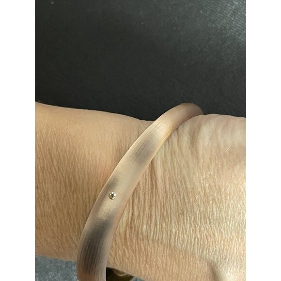 ALEXIS BITTAR Crystal Rhinestone Lucite Skinny Tapered Bangle Bracelet - Picture 12 of 16